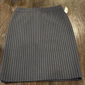 Contemporaine by Simon’s Striped Navy and Grey Skirt - NWT